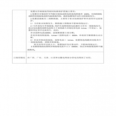 智能型接地消弧选线装置列入南方电网公司新技术试点应用目录（2017-2018年版）